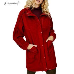 Free People Faux Shearling Oversize Jacket NWT